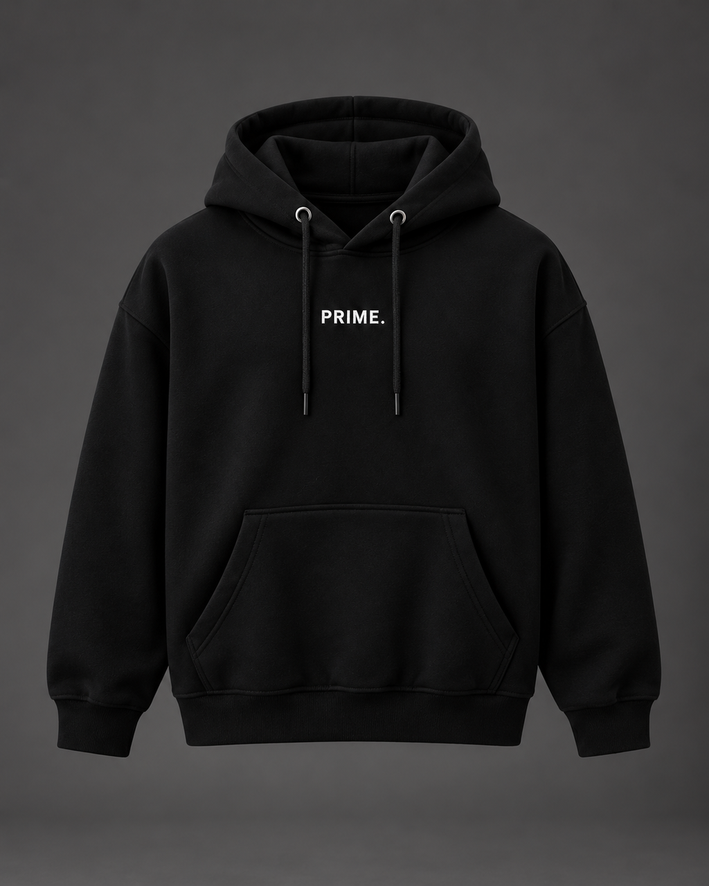 PRIME Oversized Hoodie — Black