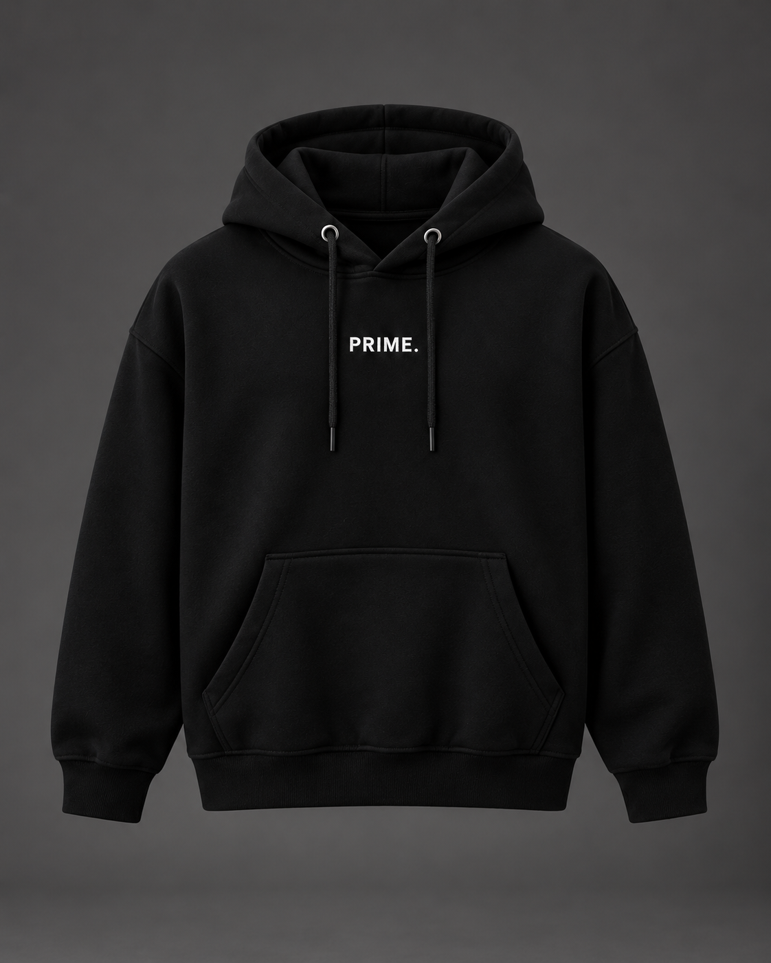PRIME Oversized Hoodie — Black